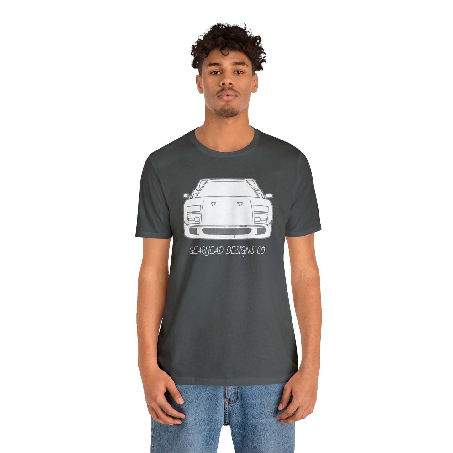 Ferrari F40 Front and Rear Bella+Canvas Tee