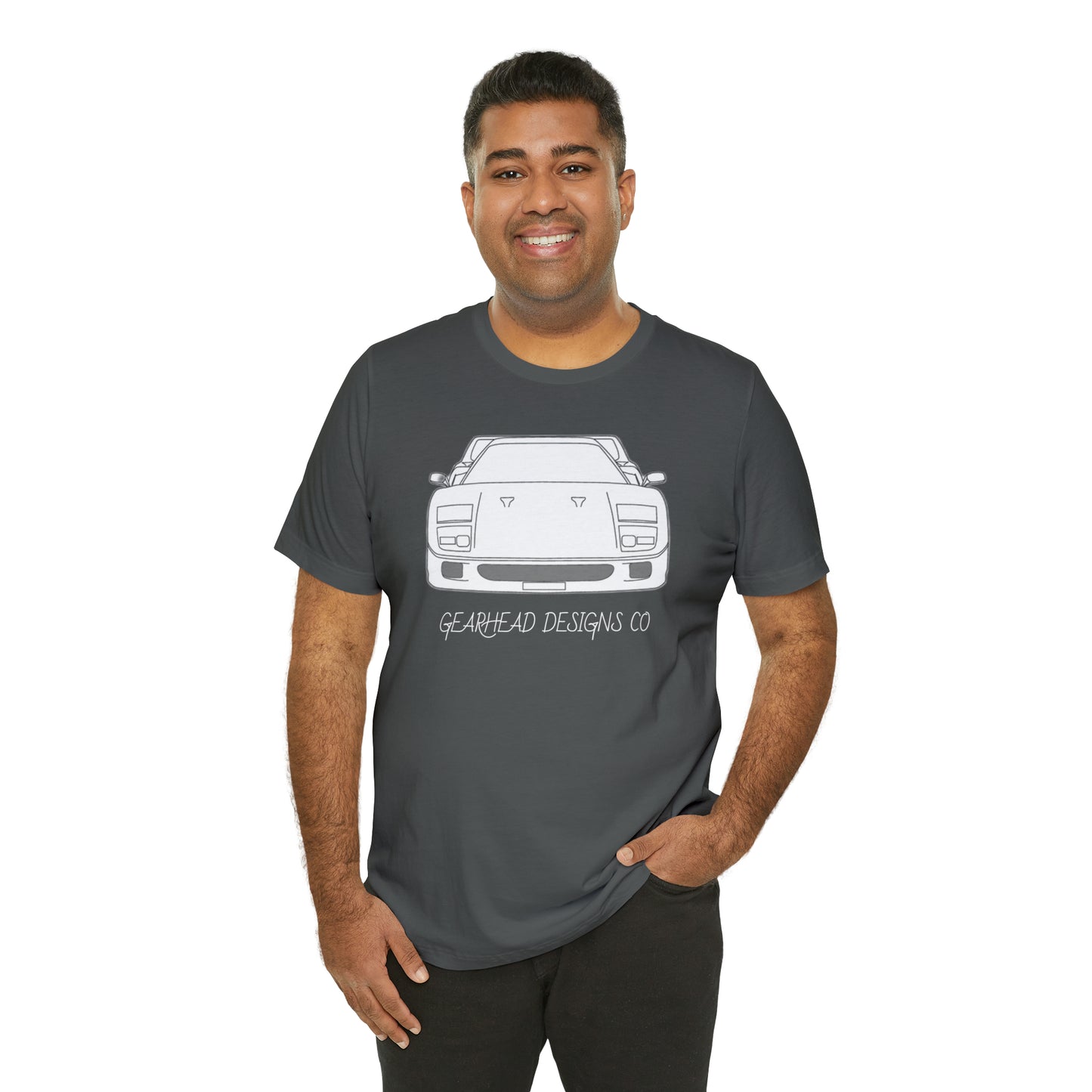 Ferrari F40 Front and Rear Bella+Canvas Tee