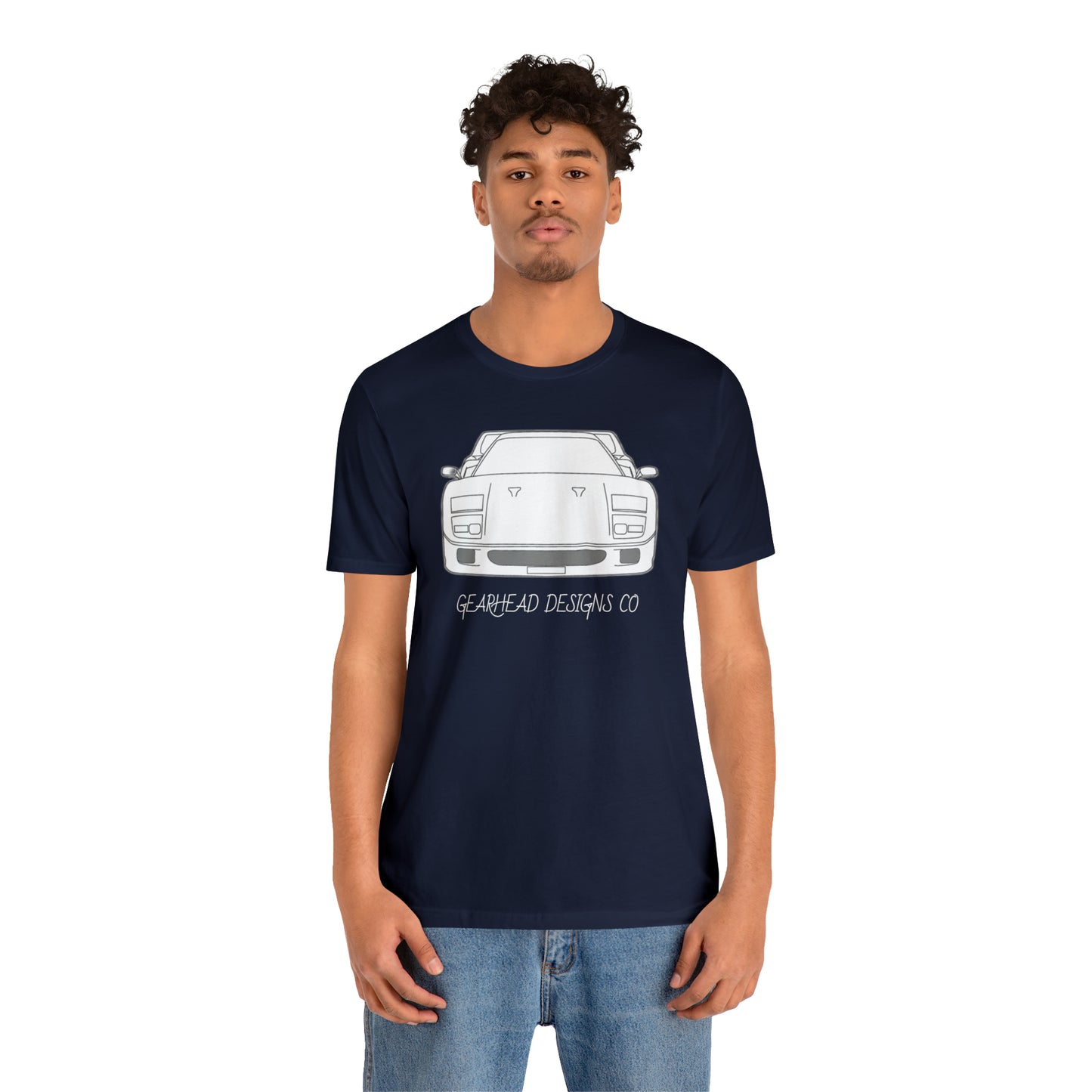 Ferrari F40 Front and Rear Bella+Canvas Tee