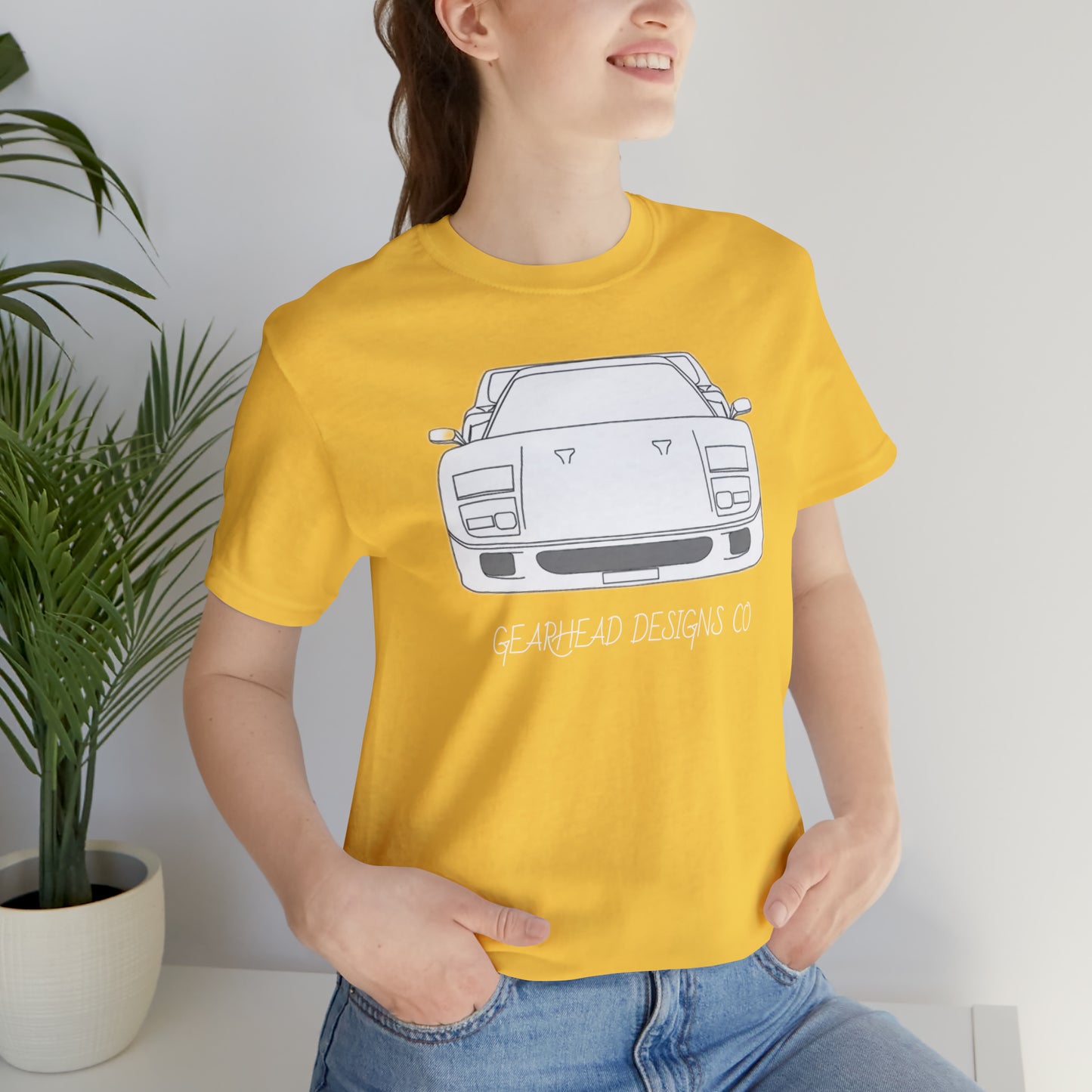 Ferrari F40 Front and Rear Bella+Canvas Tee