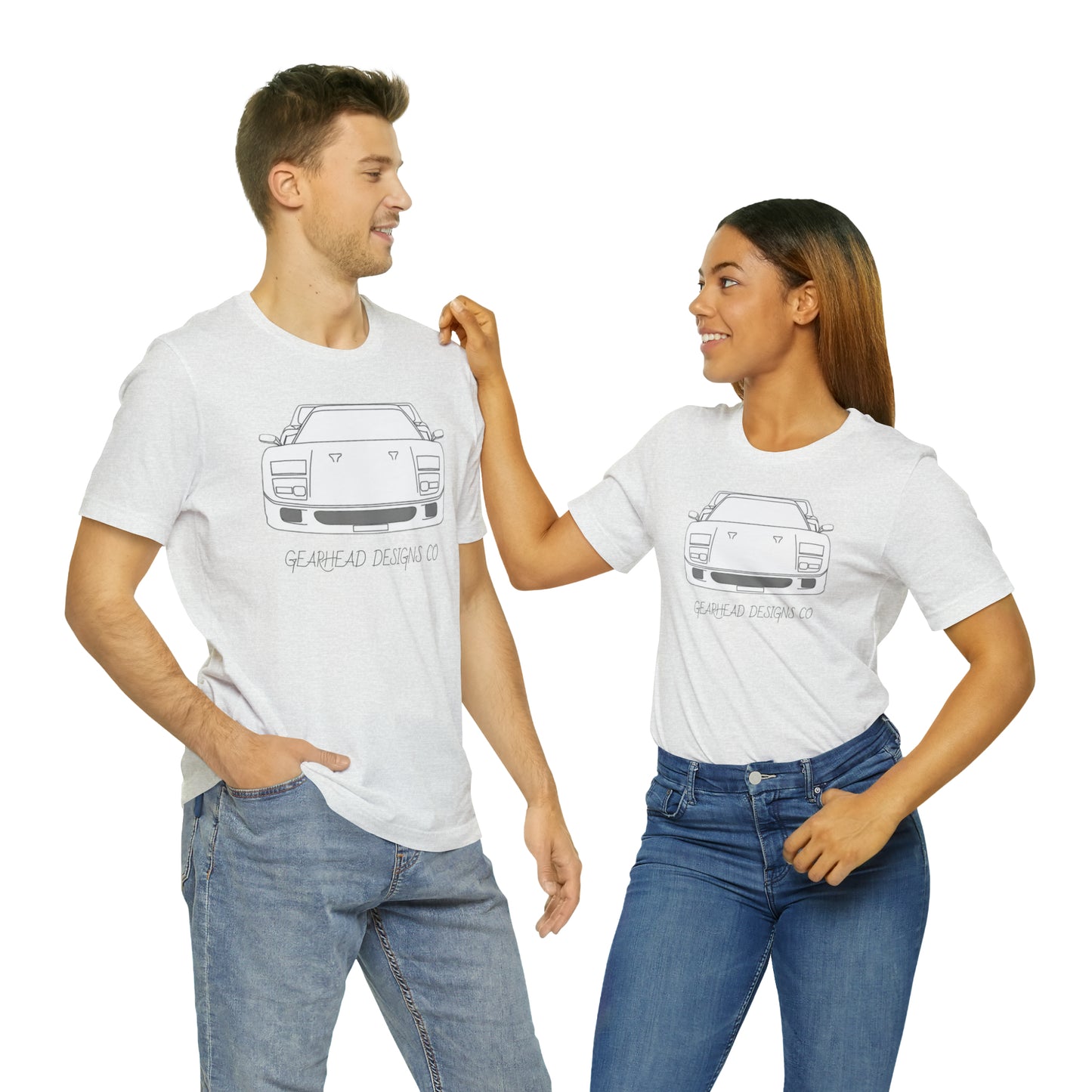 Ferrari F40 Front and Rear Bella+Canvas Tee