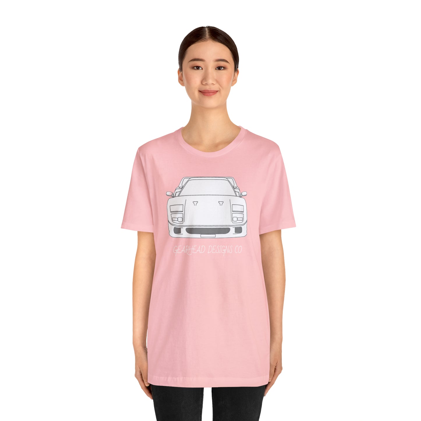 Ferrari F40 Front and Rear Bella+Canvas Tee