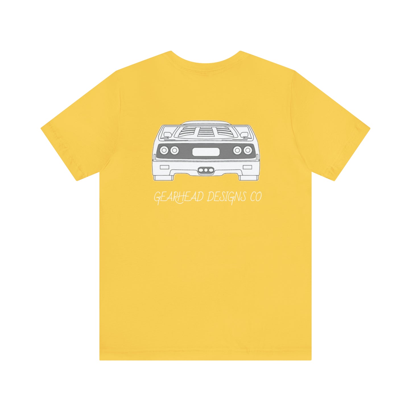 Ferrari F40 Front and Rear Bella+Canvas Tee