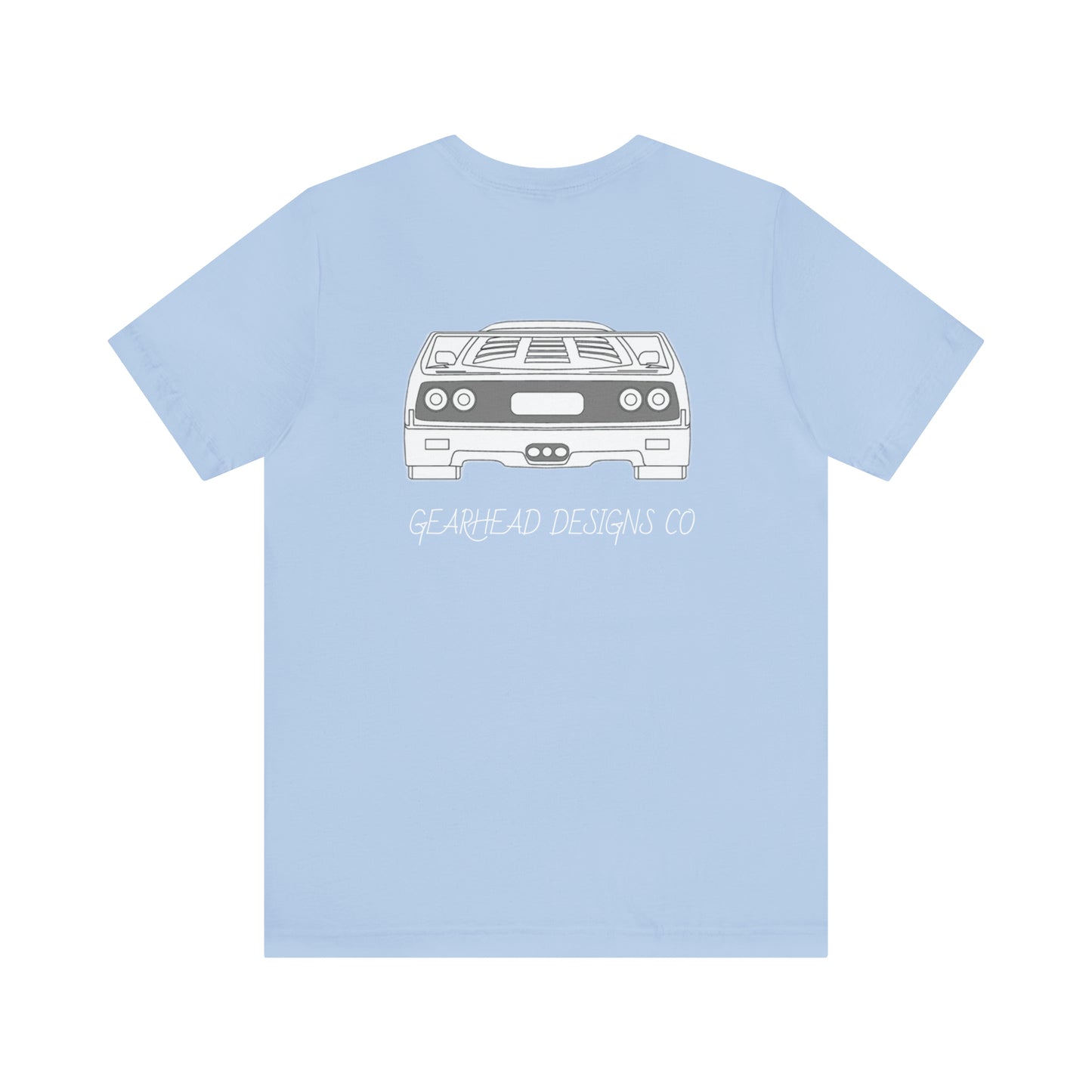 Ferrari F40 Front and Rear Bella+Canvas Tee