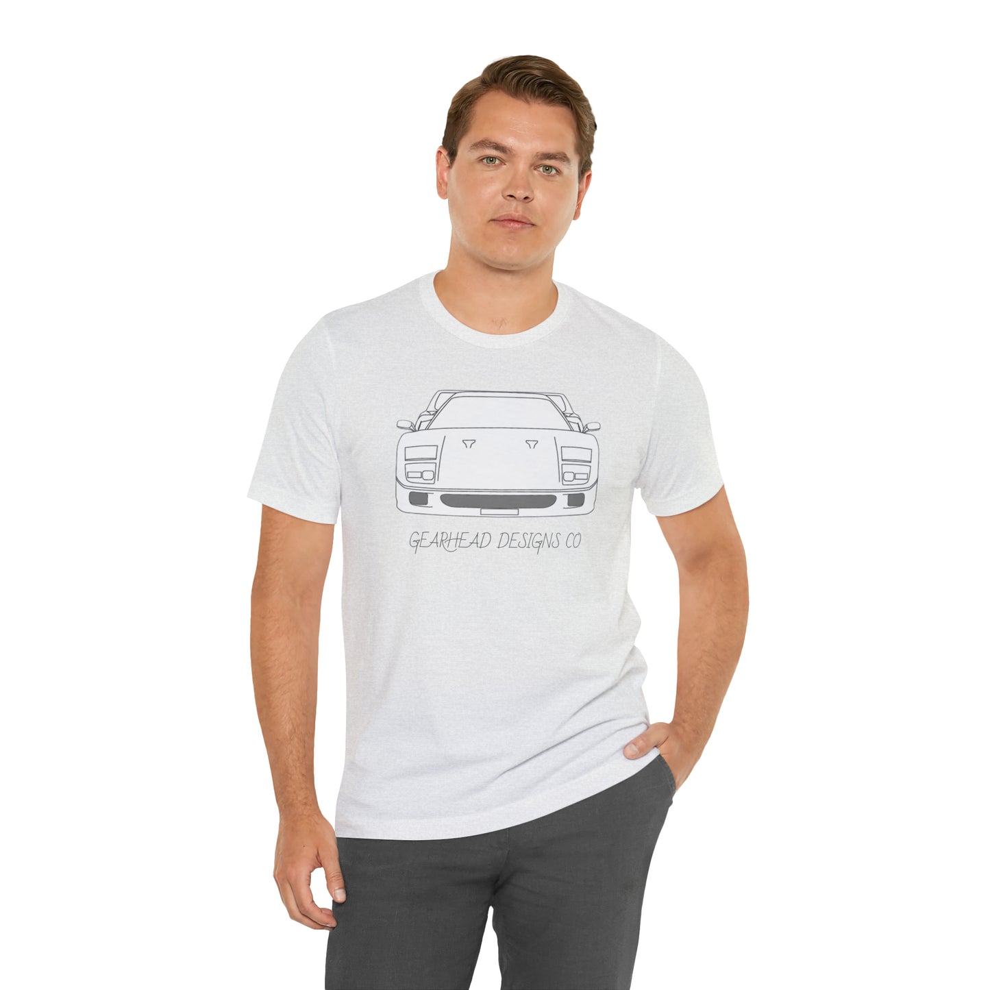 Ferrari F40 Front and Rear Bella+Canvas Tee