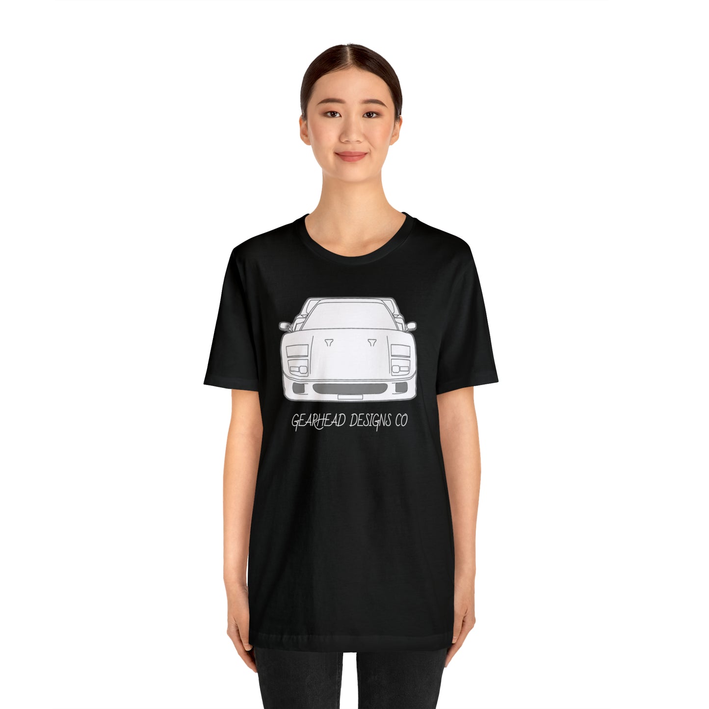 Ferrari F40 Front and Rear Bella+Canvas Tee