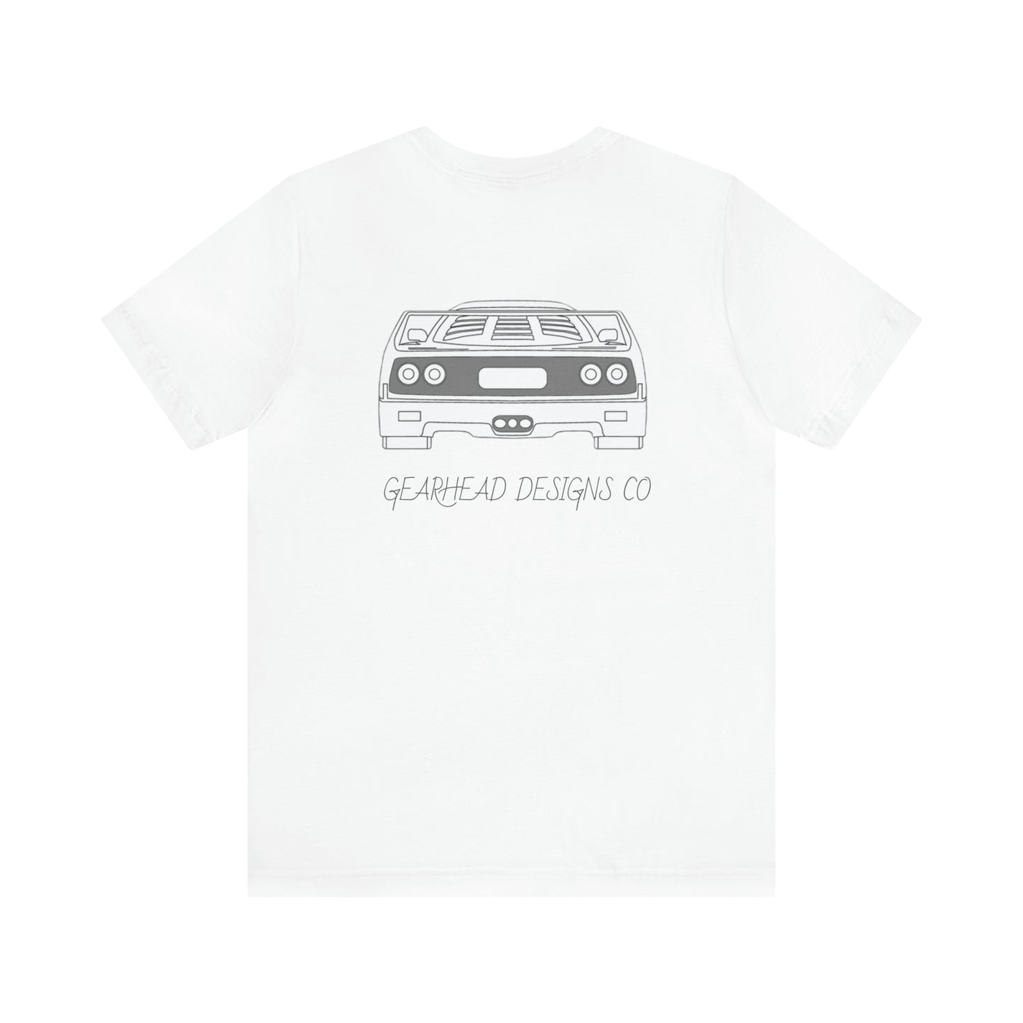 Ferrari F40 Front and Rear Bella+Canvas Tee