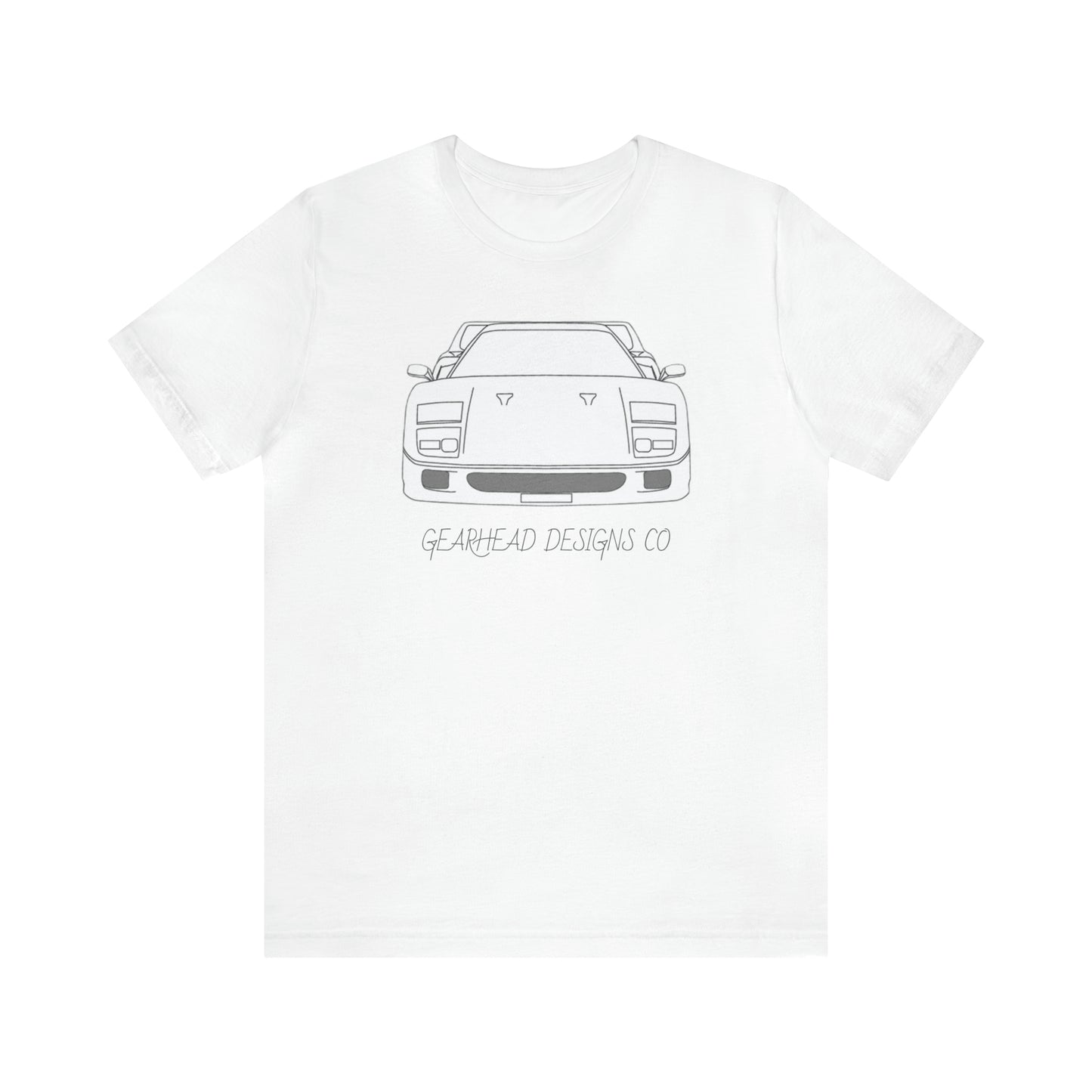 Ferrari F40 Front and Rear Bella+Canvas Tee