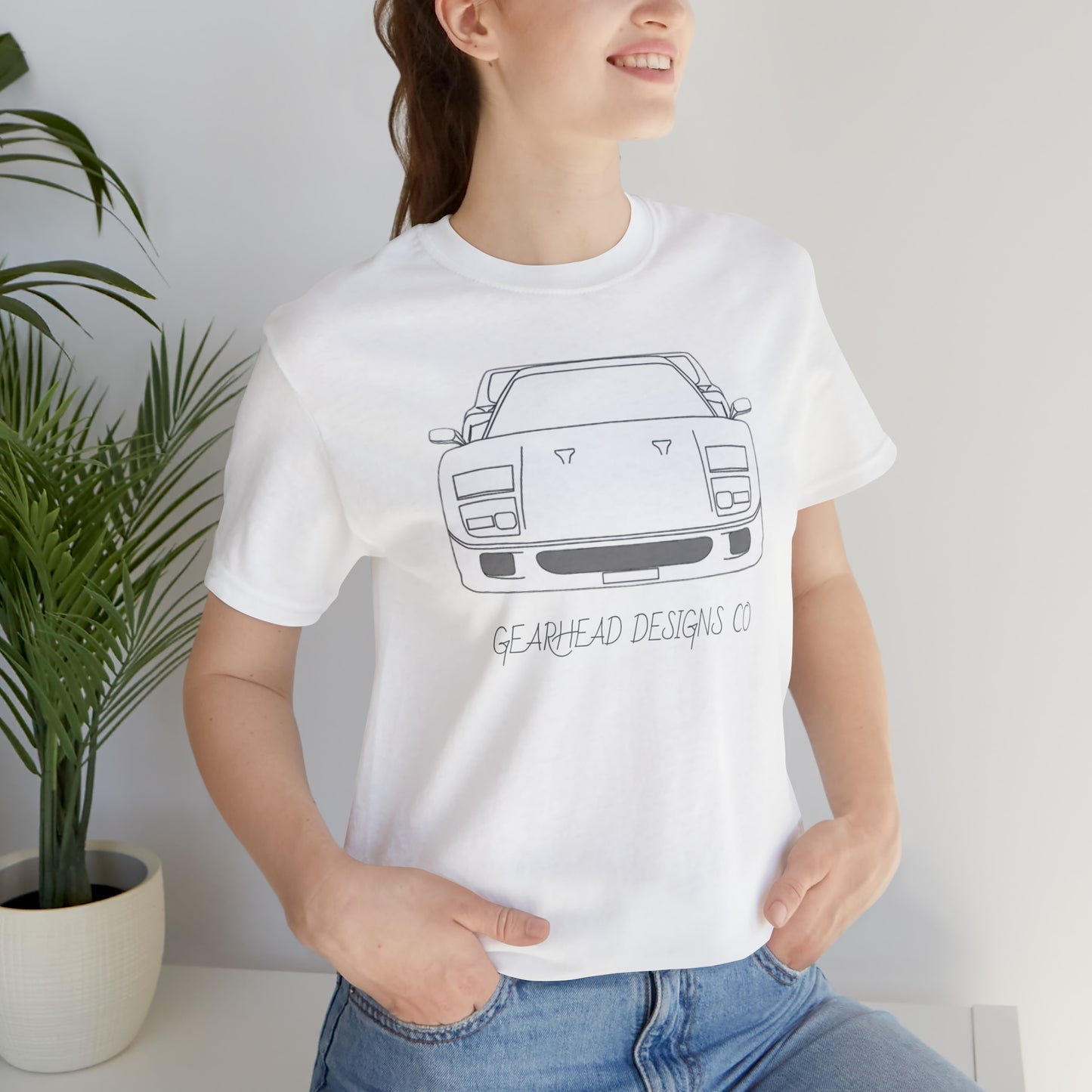 Ferrari F40 Front and Rear Bella+Canvas Tee