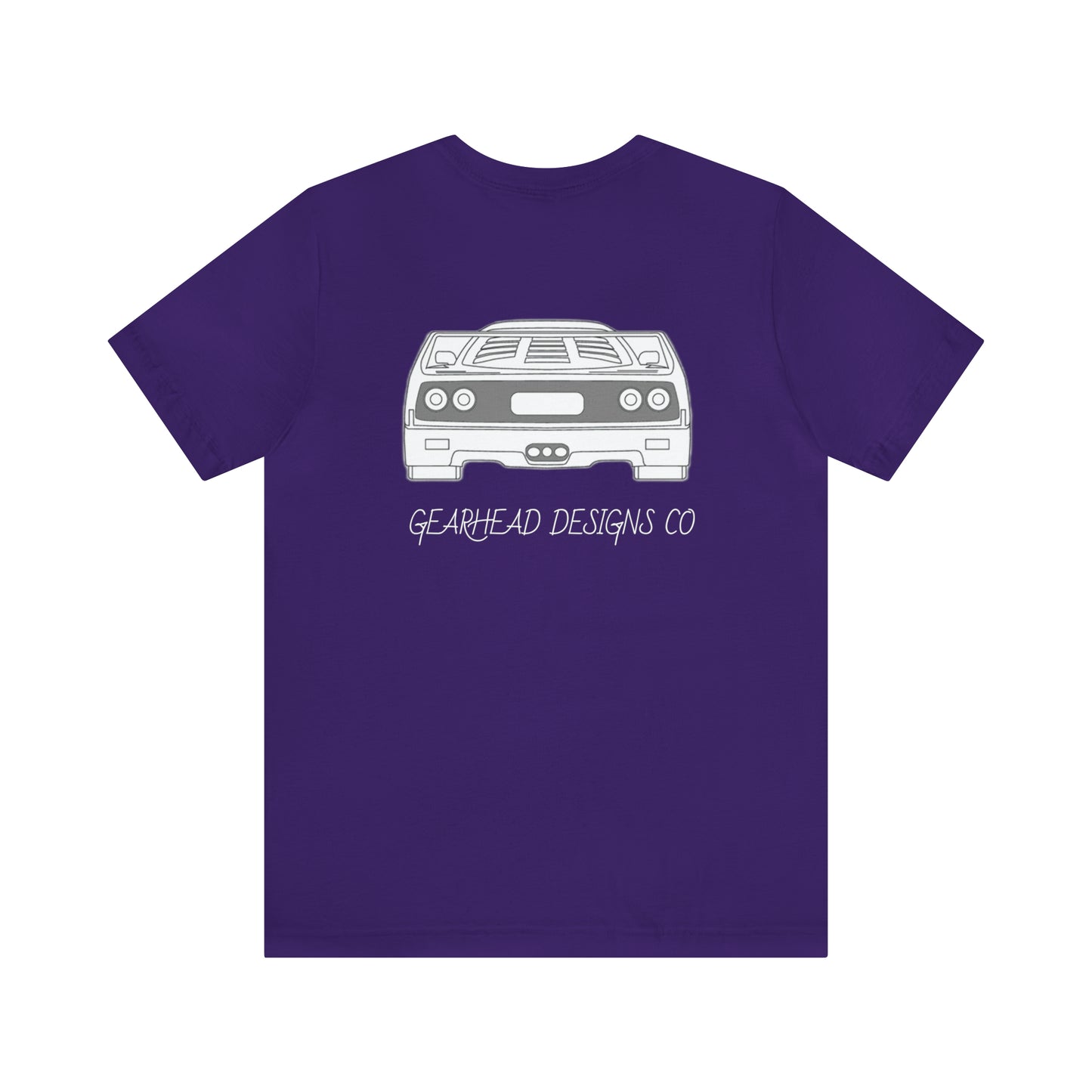 Ferrari F40 Front and Rear Bella+Canvas Tee