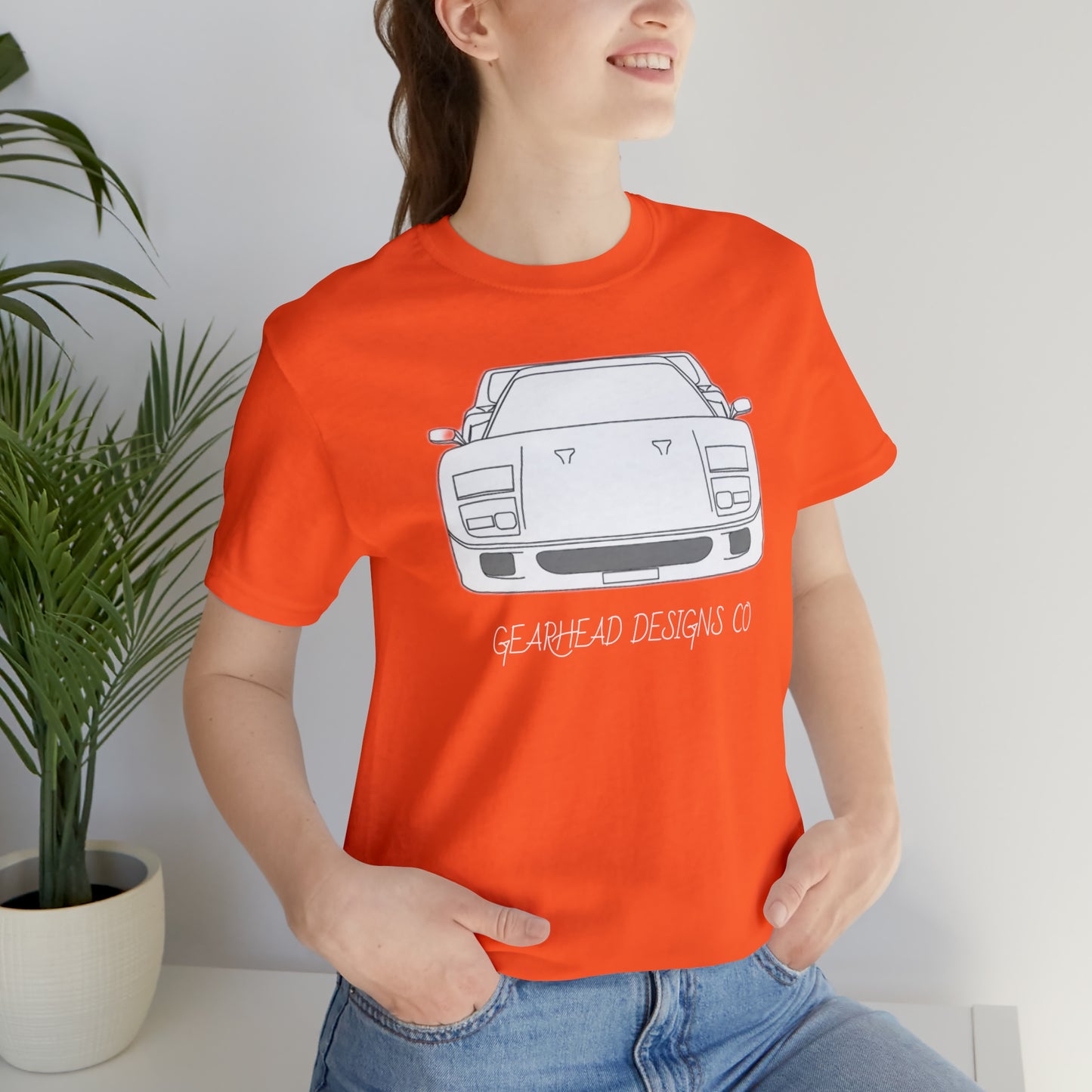 Ferrari F40 Front and Rear Bella+Canvas Tee