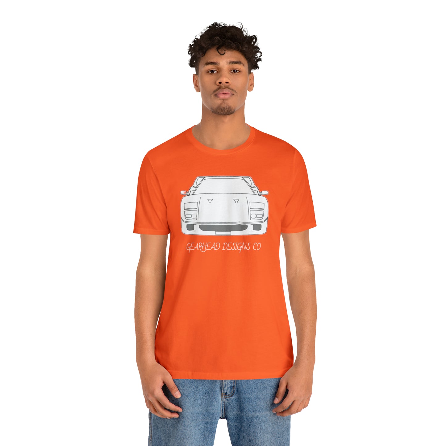 Ferrari F40 Front and Rear Bella+Canvas Tee