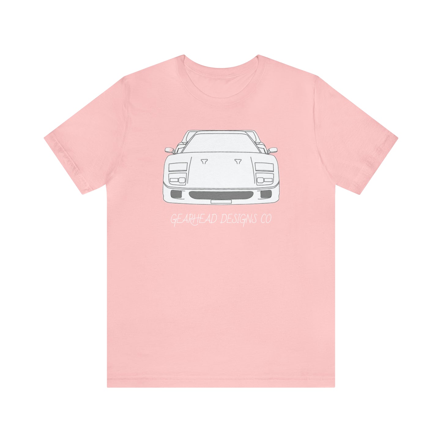 Ferrari F40 Front and Rear Bella+Canvas Tee