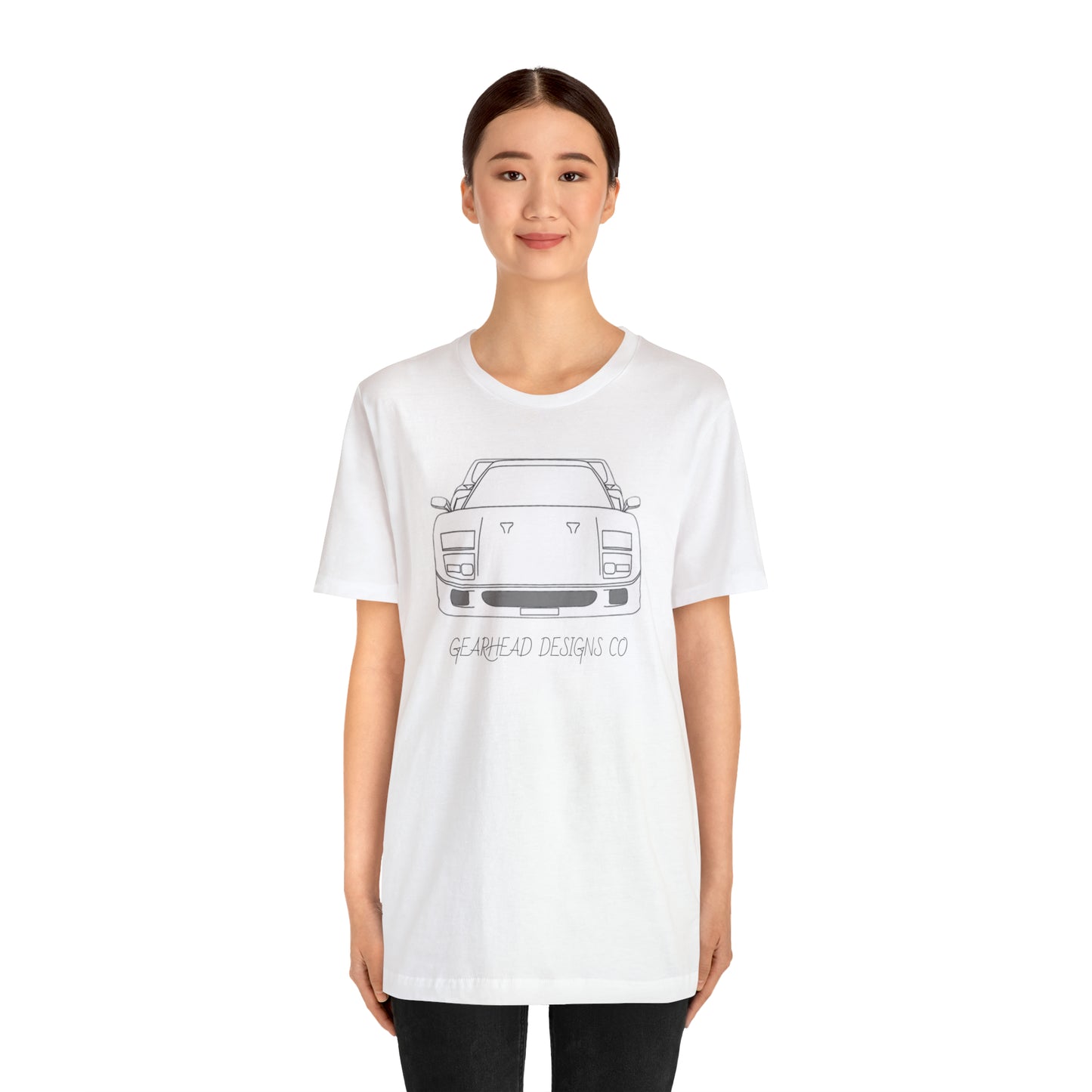 Ferrari F40 Front and Rear Bella+Canvas Tee