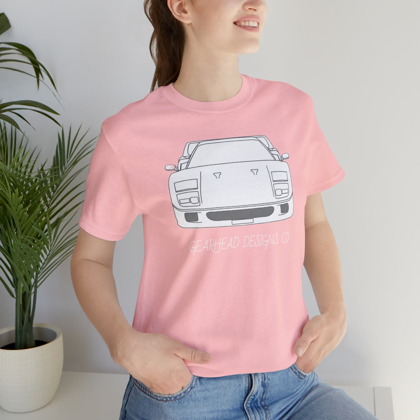 Ferrari F40 Front and Rear Bella+Canvas Tee