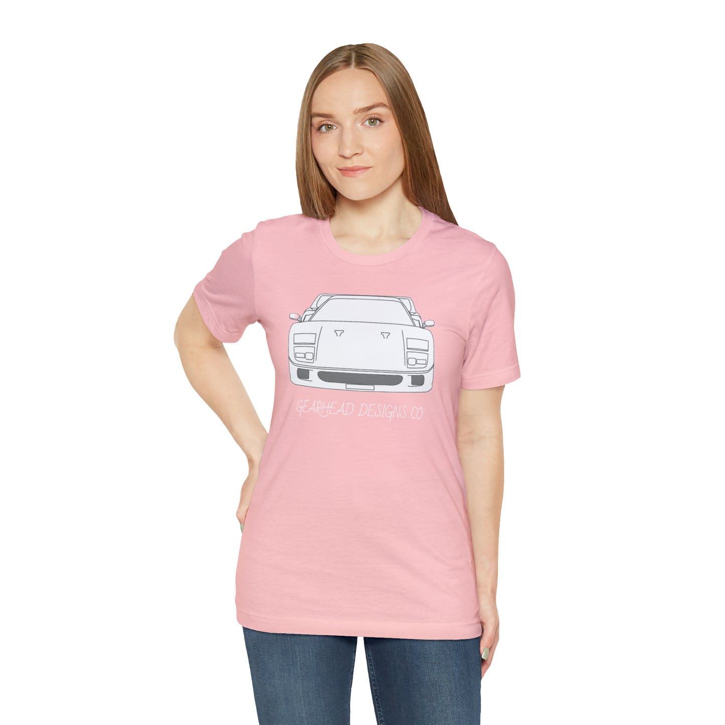 Ferrari F40 Front and Rear Bella+Canvas Tee