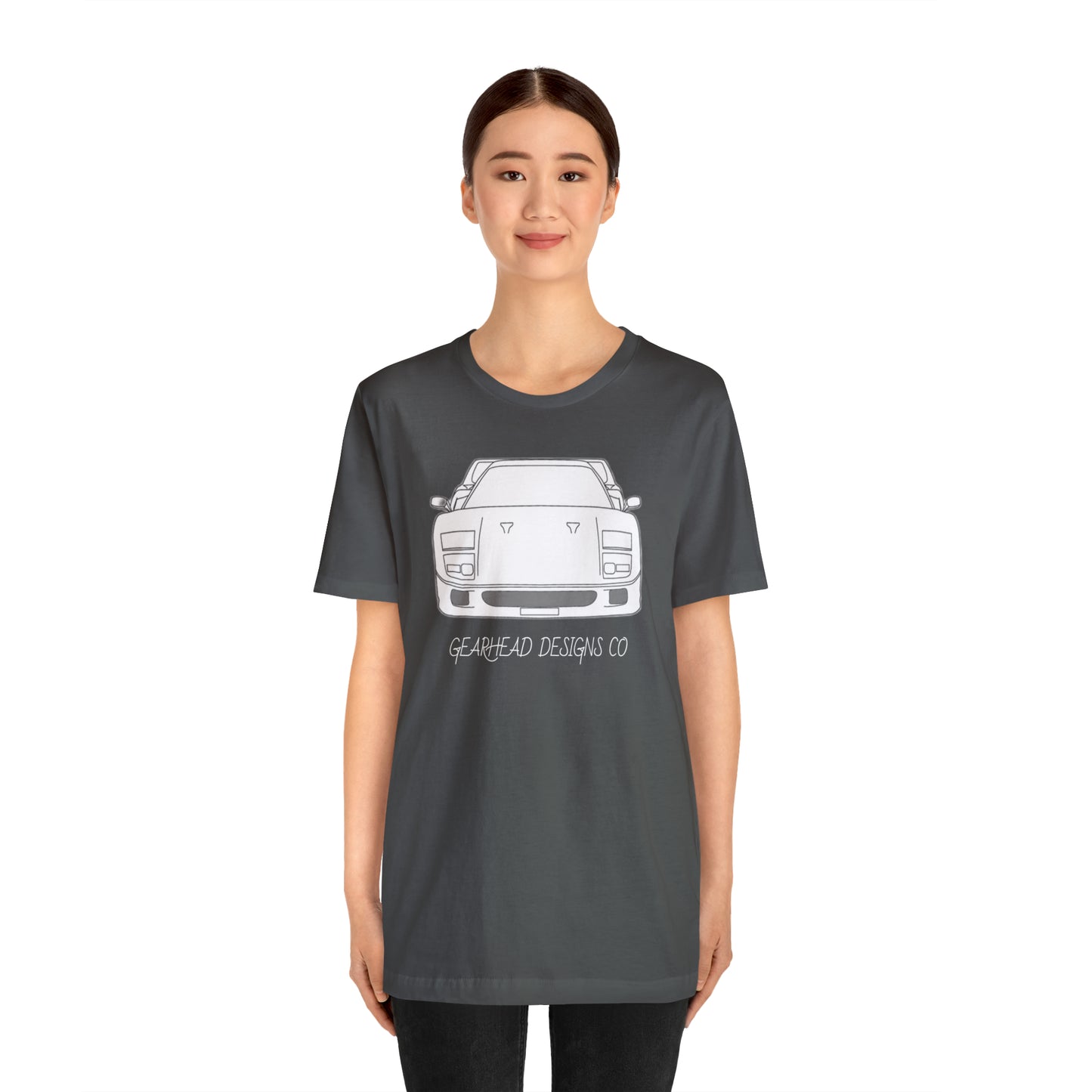 Ferrari F40 Front and Rear Bella+Canvas Tee