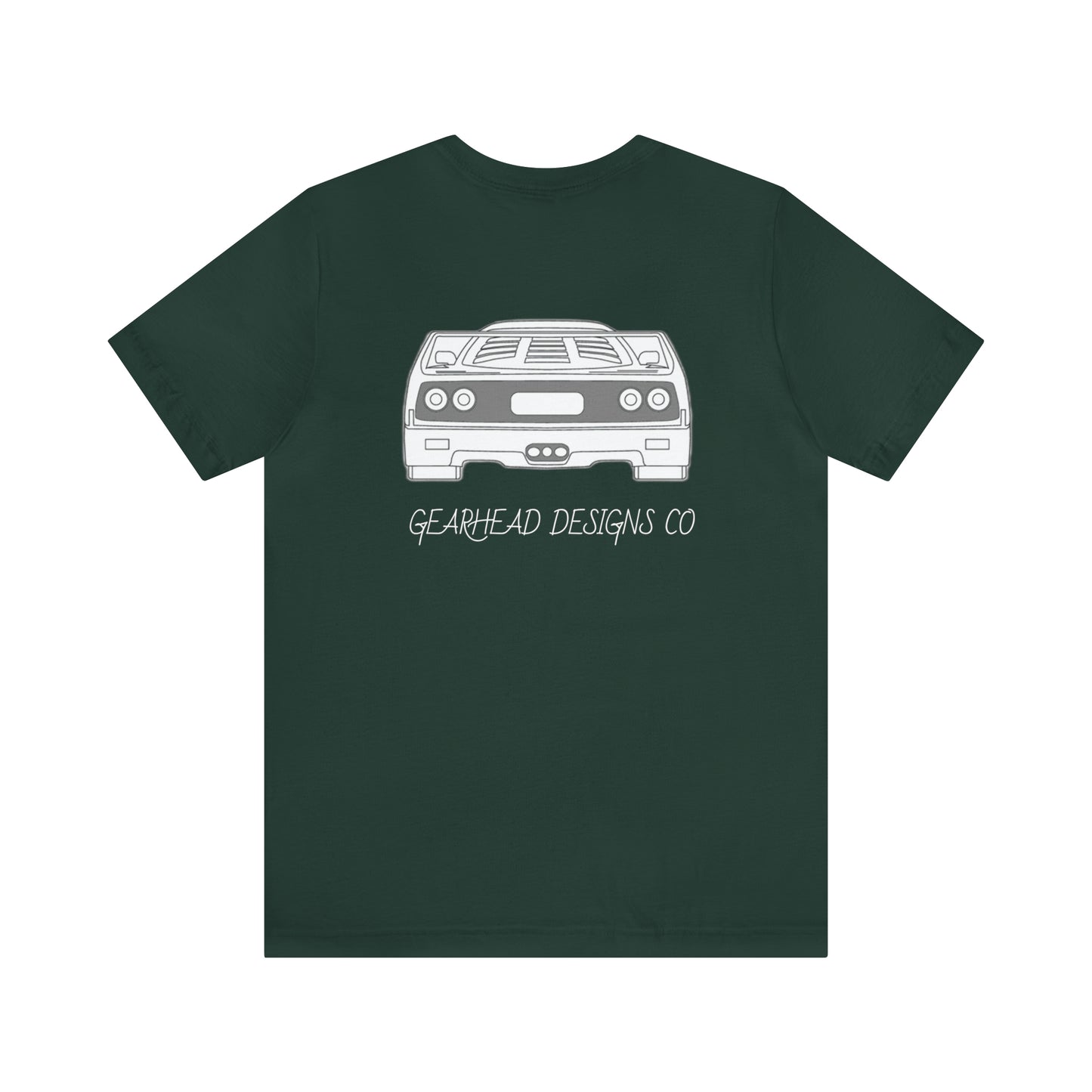 Ferrari F40 Front and Rear Bella+Canvas Tee