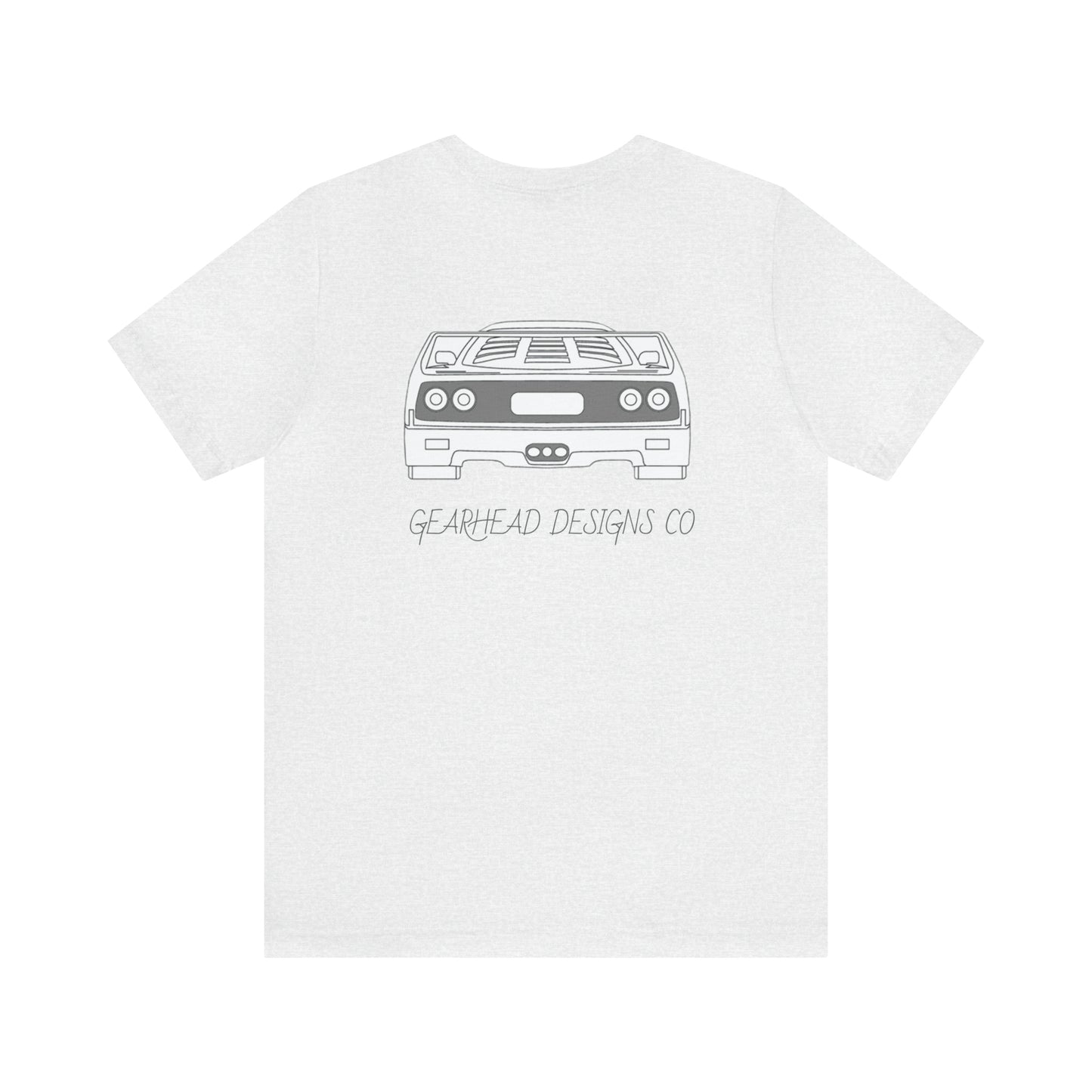 Ferrari F40 Front and Rear Bella+Canvas Tee