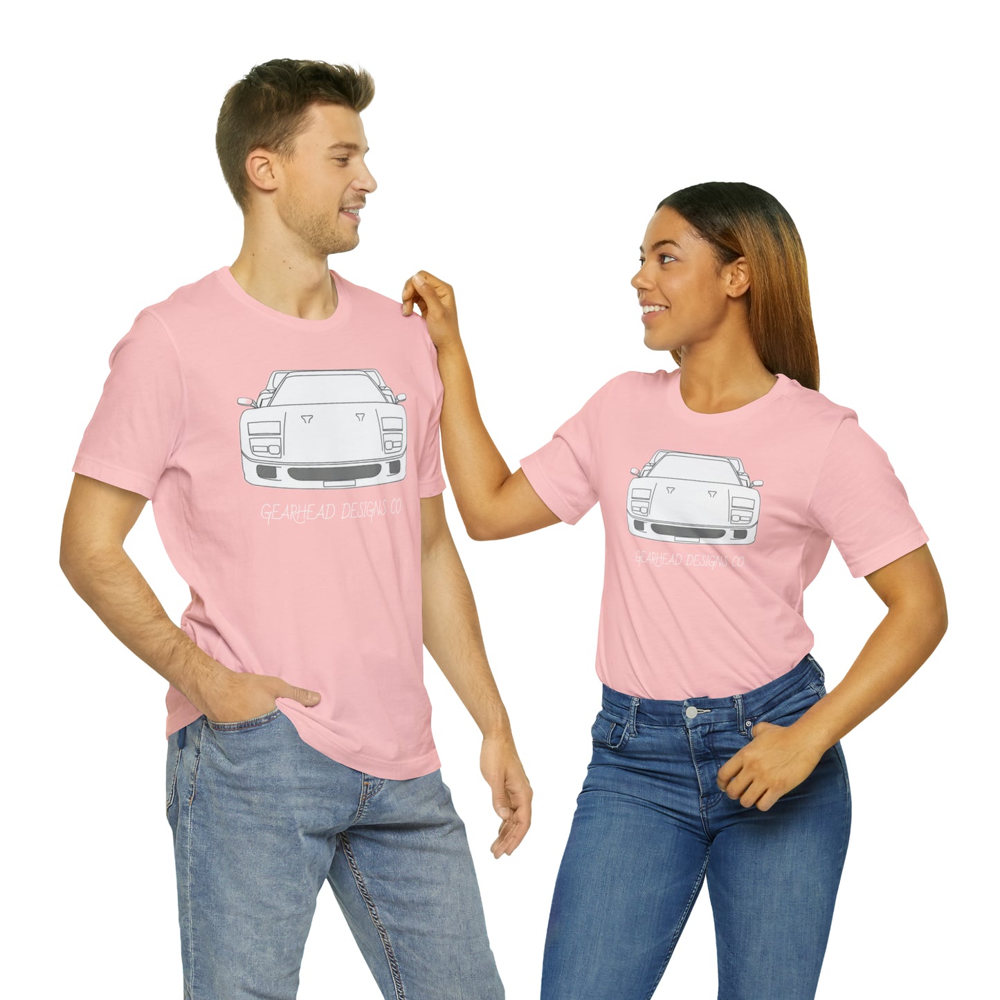 Ferrari F40 Front and Rear Bella+Canvas Tee