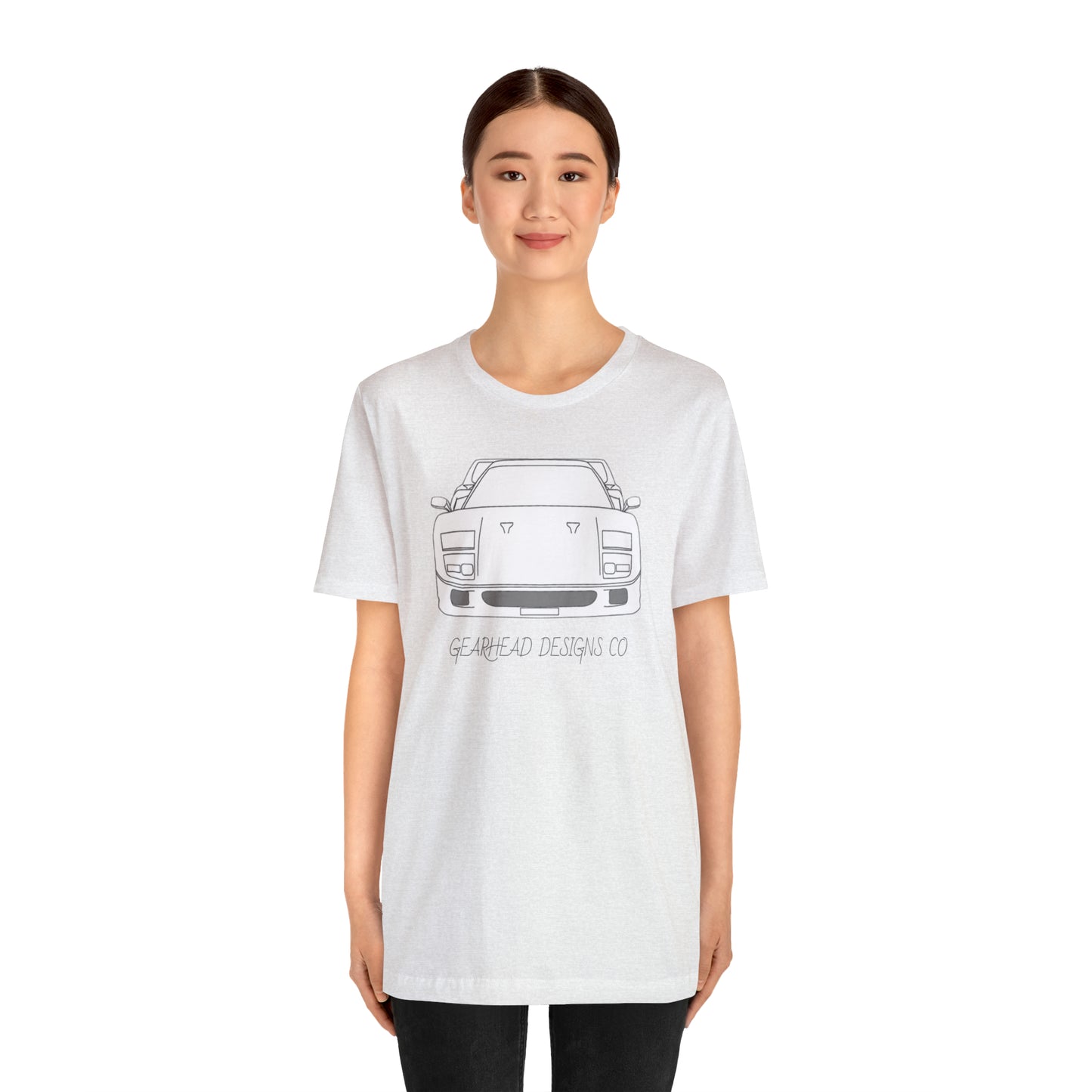 Ferrari F40 Front and Rear Bella+Canvas Tee