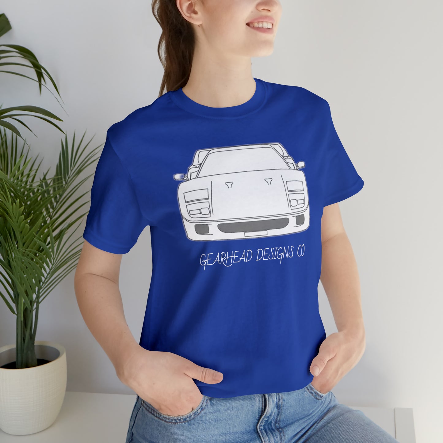 Ferrari F40 Front and Rear Bella+Canvas Tee