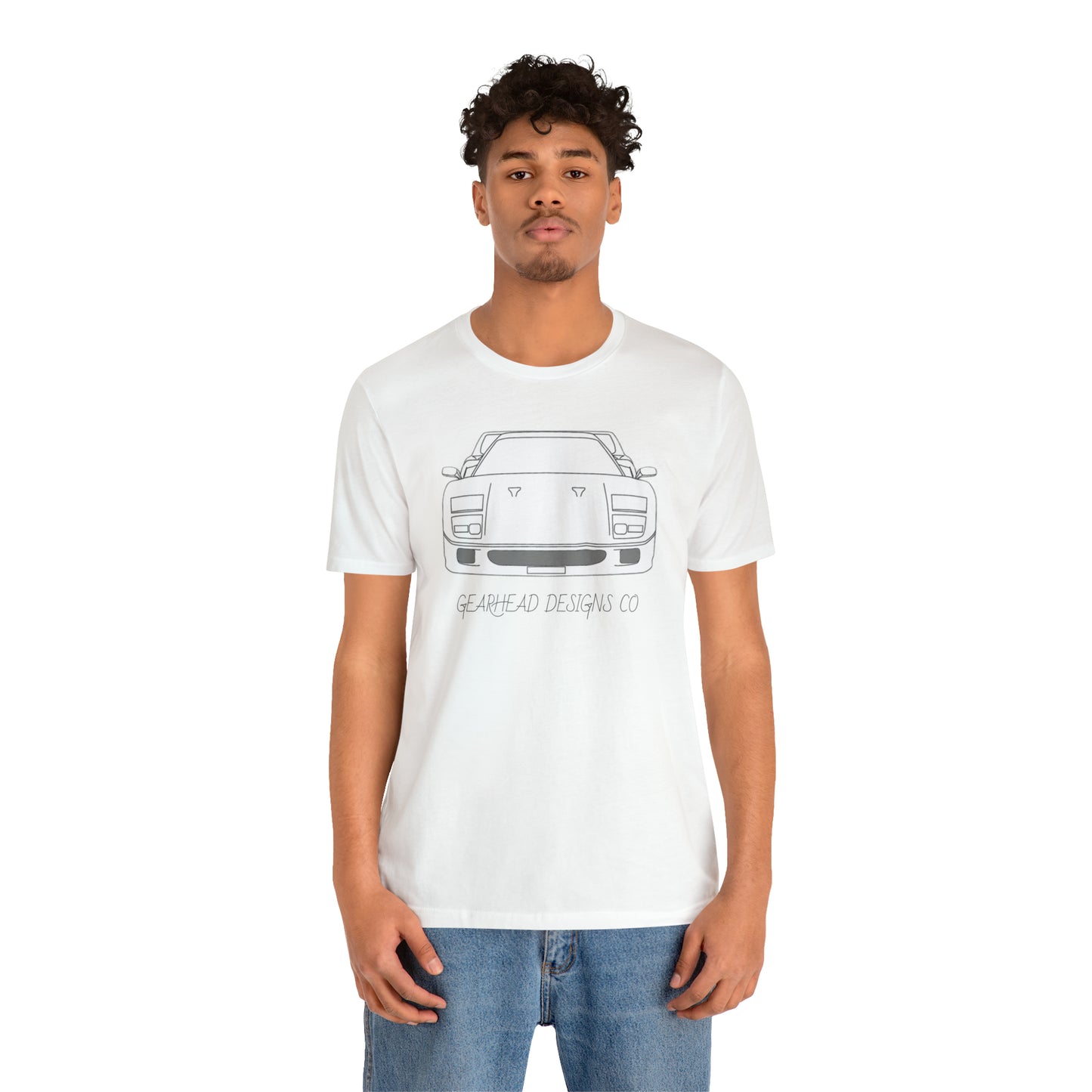 Ferrari F40 Front and Rear Bella+Canvas Tee