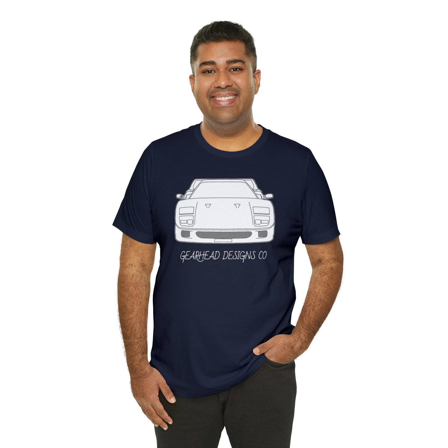 Ferrari F40 Front and Rear Bella+Canvas Tee