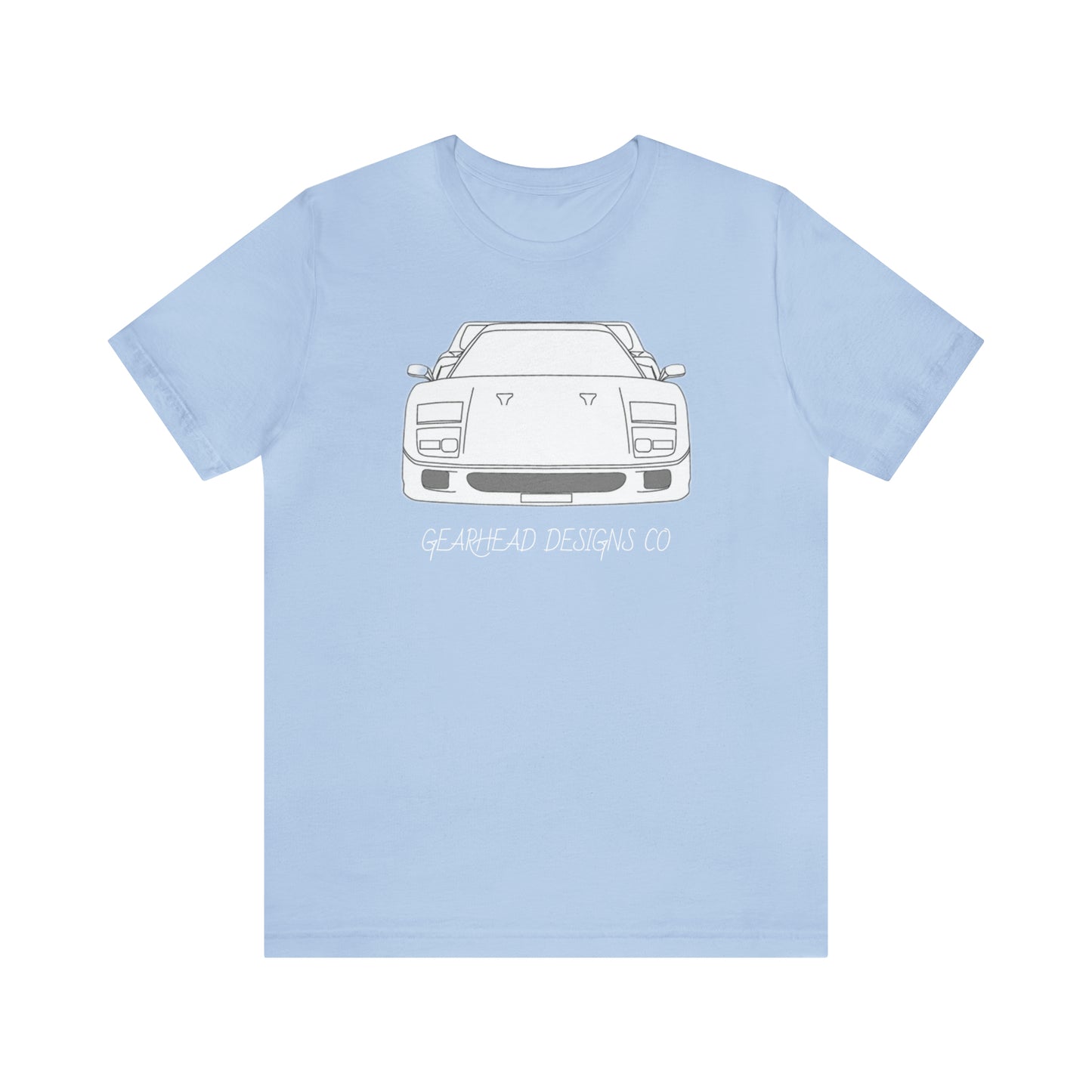 Ferrari F40 Front and Rear Bella+Canvas Tee