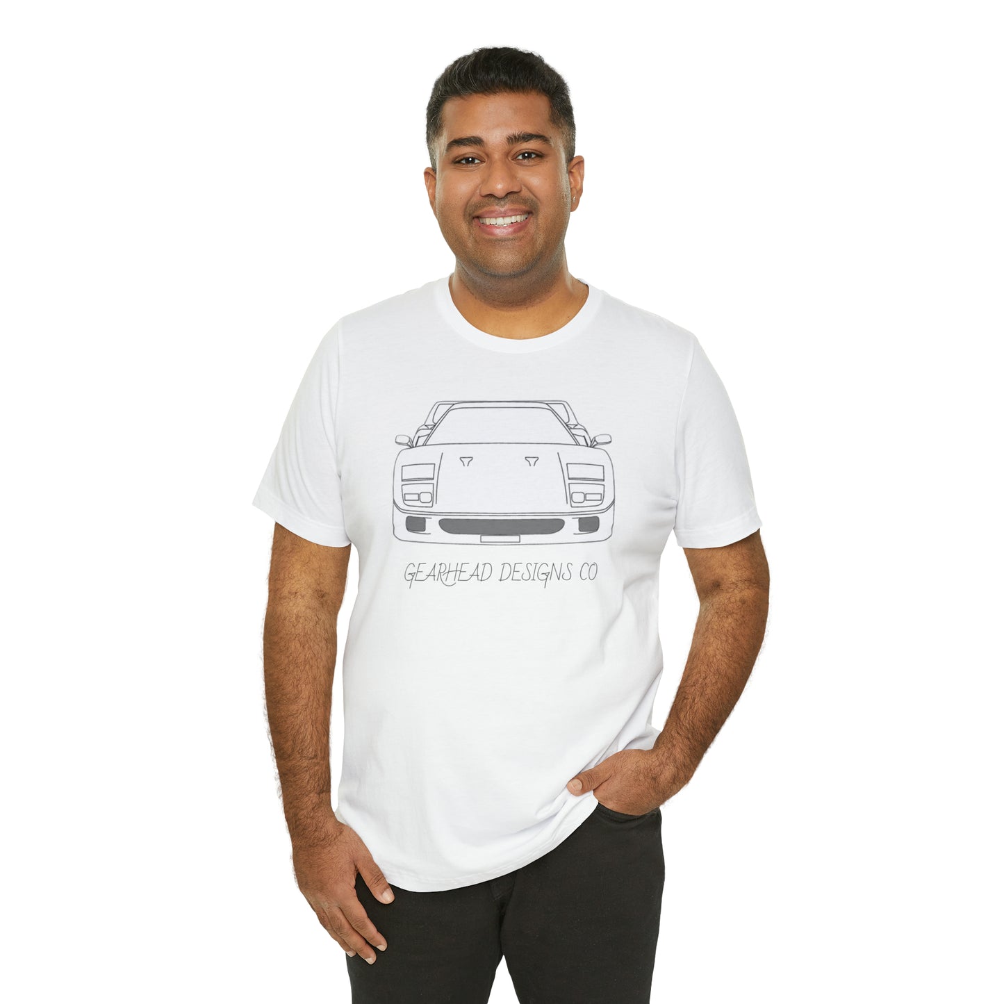 Ferrari F40 Front and Rear Bella+Canvas Tee