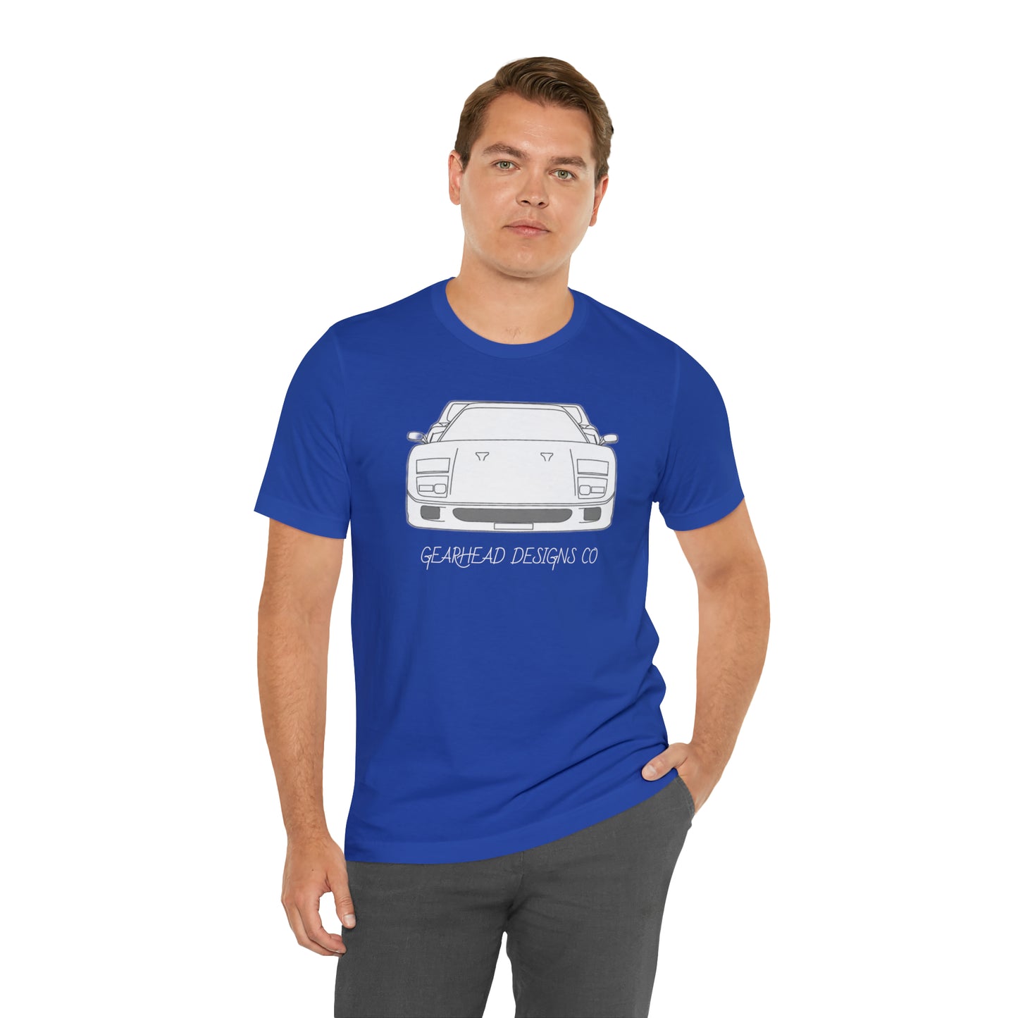 Ferrari F40 Front and Rear Bella+Canvas Tee