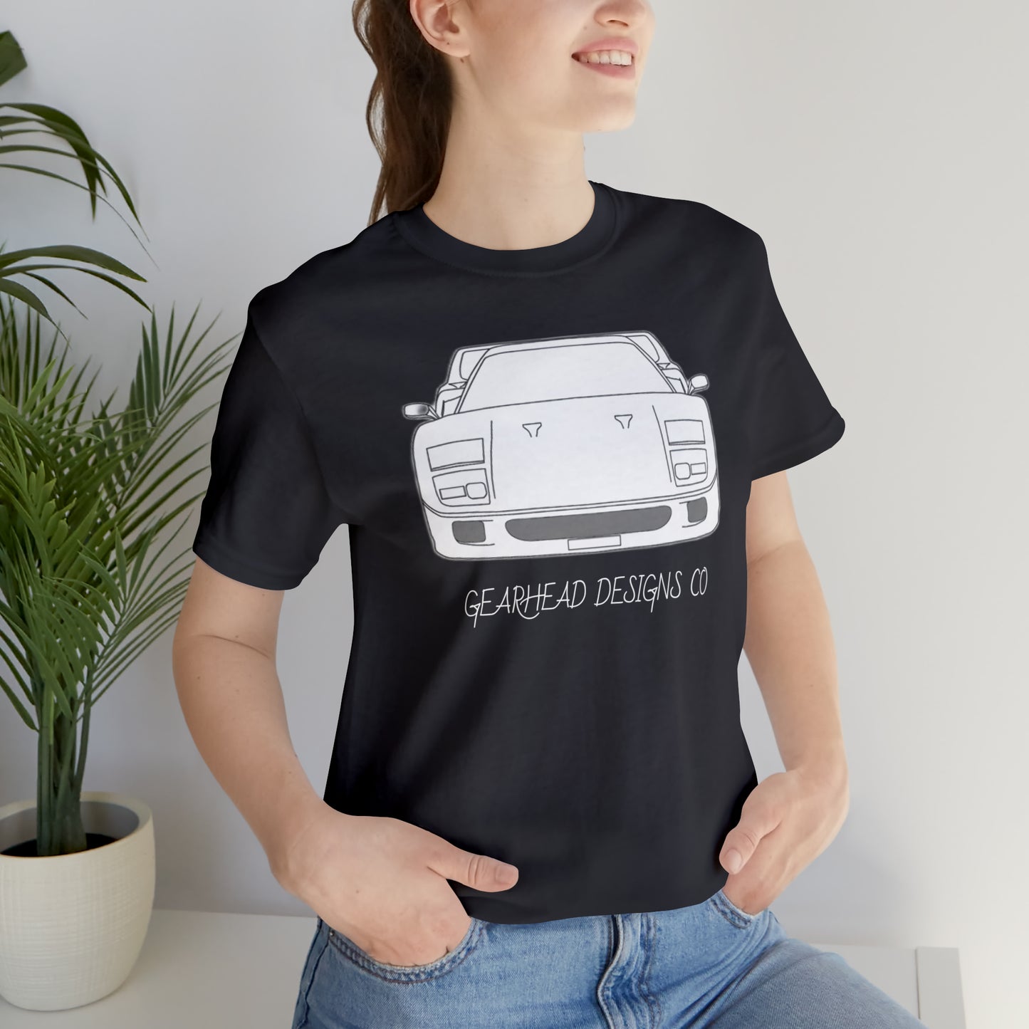 Ferrari F40 Front and Rear Bella+Canvas Tee