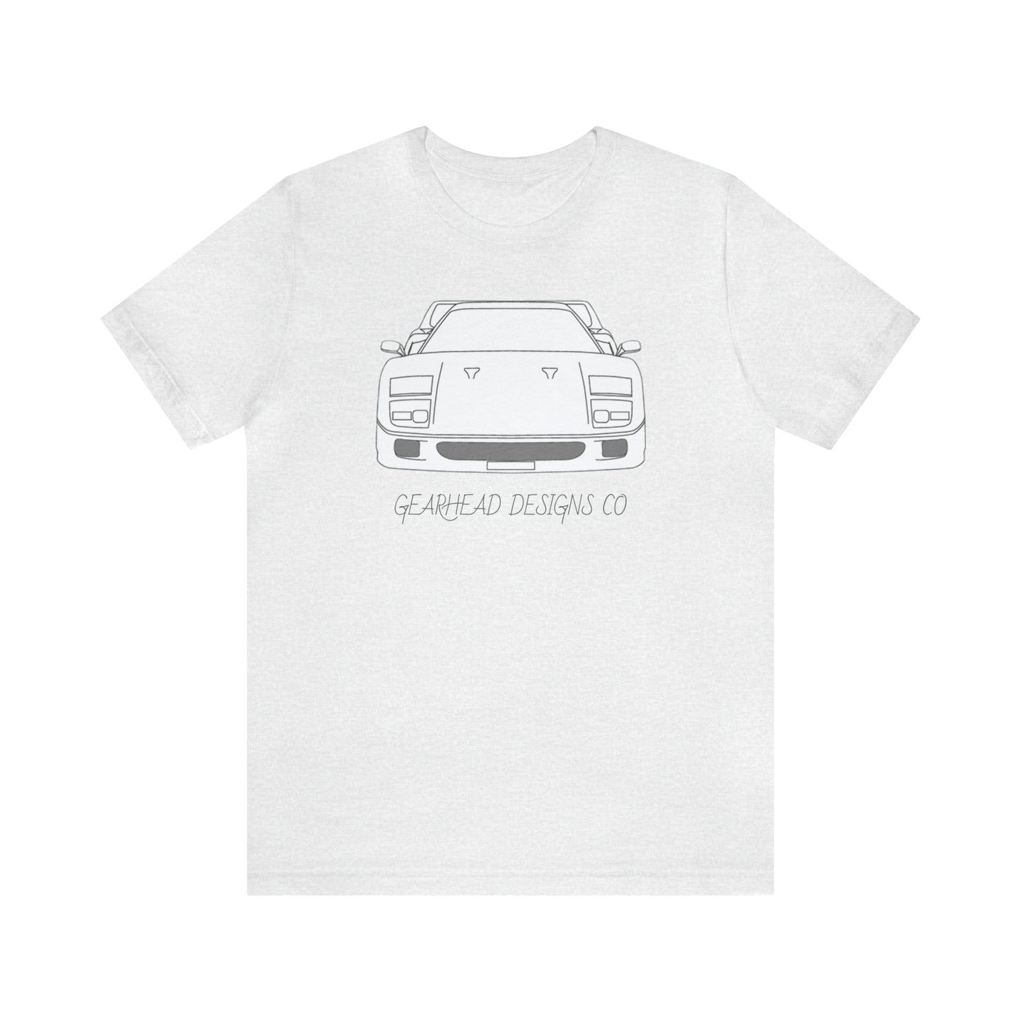 Ferrari F40 Front and Rear Bella+Canvas Tee